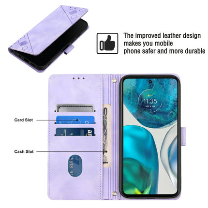 Skin-feel Embossed Leather Phone Case, For Motorola Moto G52, For Motorola Moto G62 5G, For Motorola Moto S30 Pro 5G, For Motorola Moto X30 Pro 5G