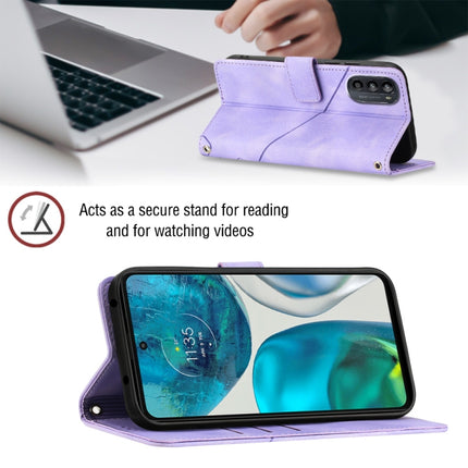 Skin-feel Embossed Leather Phone Case, For Motorola Moto G52, For Motorola Moto G62 5G, For Motorola Moto S30 Pro 5G, For Motorola Moto X30 Pro 5G