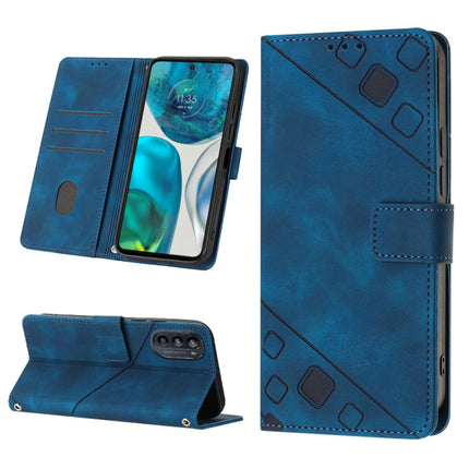 Skin-feel Embossed Leather Phone Case, For Motorola Moto G52, For Motorola Moto G62 5G, For Motorola Moto S30 Pro 5G, For Motorola Moto X30 Pro 5G
