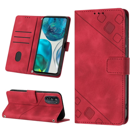 Skin-feel Embossed Leather Phone Case, For Motorola Moto G52, For Motorola Moto G62 5G, For Motorola Moto S30 Pro 5G, For Motorola Moto X30 Pro 5G