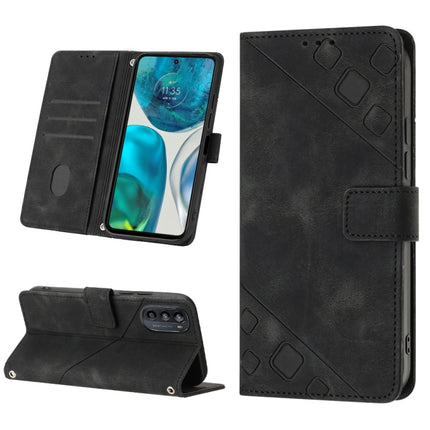Skin-feel Embossed Leather Phone Case, For Motorola Moto G52, For Motorola Moto G62 5G, For Motorola Moto S30 Pro 5G, For Motorola Moto X30 Pro 5G