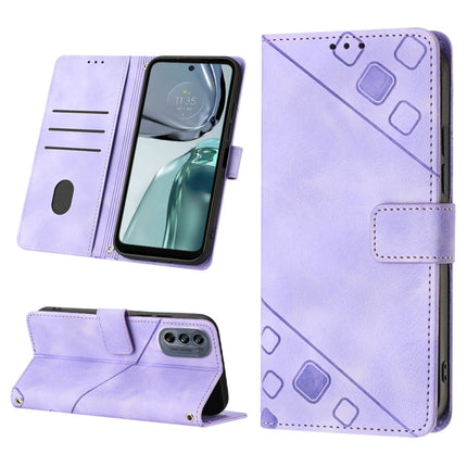 Skin-feel Embossed Leather Phone Case, For Motorola Moto G52, For Motorola Moto G62 5G, For Motorola Moto S30 Pro 5G, For Motorola Moto X30 Pro 5G