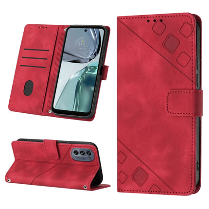 Skin-feel Embossed Leather Phone Case, For Motorola Moto G52, For Motorola Moto G62 5G, For Motorola Moto S30 Pro 5G, For Motorola Moto X30 Pro 5G