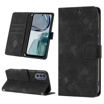 Skin-feel Embossed Leather Phone Case, For Motorola Moto G52, For Motorola Moto G62 5G, For Motorola Moto S30 Pro 5G, For Motorola Moto X30 Pro 5G