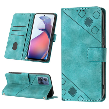 Skin-feel Embossed Leather Phone Case, For Motorola Moto G52, For Motorola Moto G62 5G, For Motorola Moto S30 Pro 5G, For Motorola Moto X30 Pro 5G