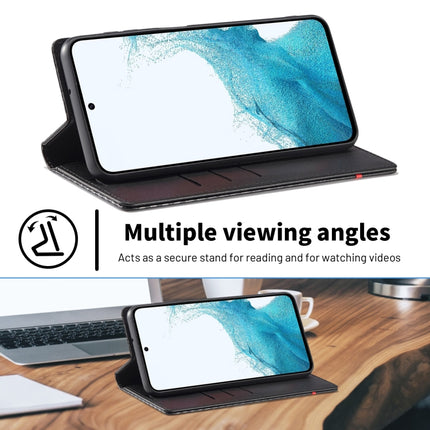 LC.IMEEKE Carbon Fiber Leather Phone Case, For Samsung Galaxy A14 4G / 5G