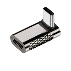 100W Type-C Male to Type-C Female 20Gbps Zinc Alloy Adapter, Type-C Male to Type-C Female Side Bend, Type-C Male to Type-C Female Vertical Angle, Type-C Male to Type-C Female Medium Bend, Type-C Male to Type-C Female Straight