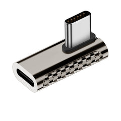 100W Type-C Male to Type-C Female 20Gbps Zinc Alloy Adapter, Type-C Male to Type-C Female Side Bend, Type-C Male to Type-C Female Vertical Angle, Type-C Male to Type-C Female Medium Bend, Type-C Male to Type-C Female Straight