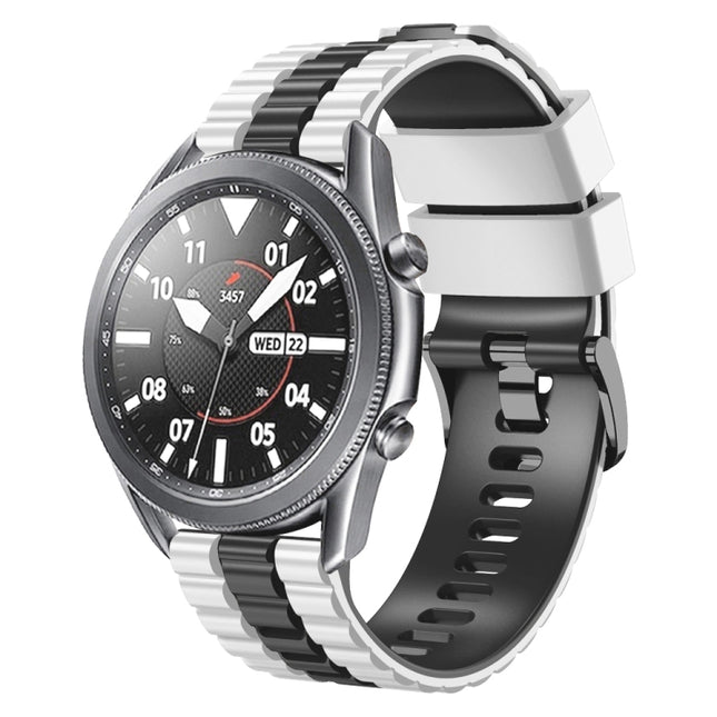 22mm Universal Ocean Style Silicone Two Color Watch Band