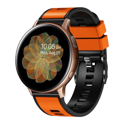 Universal Two Color Silicone Watch Band, 20mm