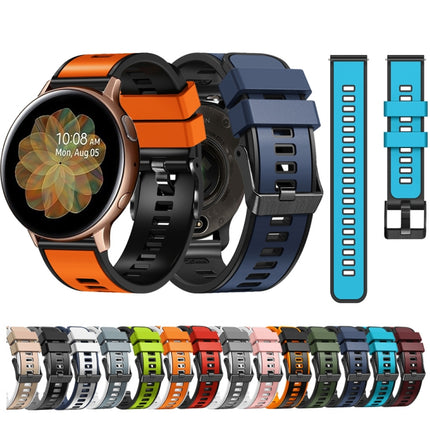 Universal Two Color Silicone Watch Band, 20mm