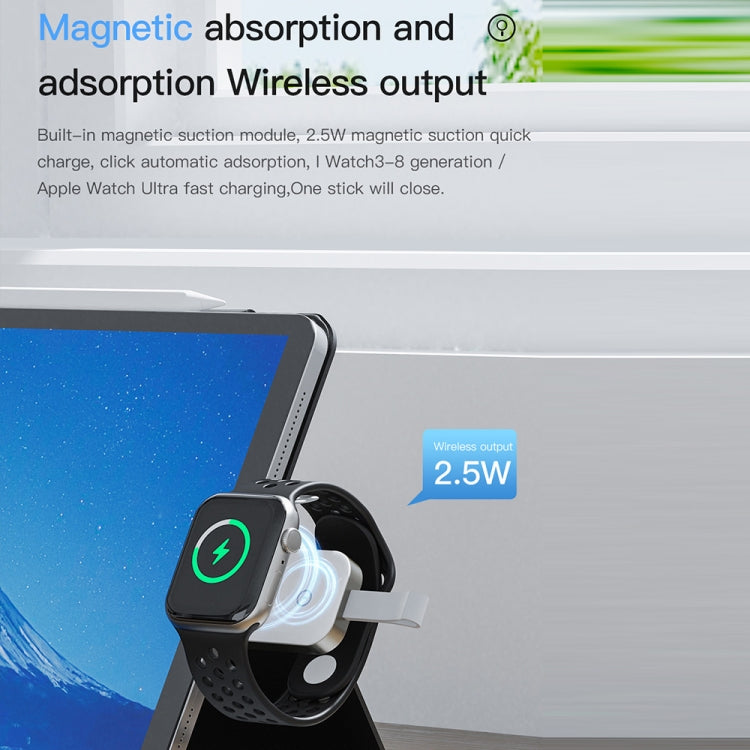For Apple Watch TOTUDESIGN Watch Wireless Magnetic Charger, USB-A, USB-C / Type-C, 8 Pin