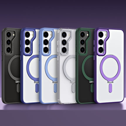 Skin Feel MagSafe Shockproof Phone Case with Holder, For Samsung Galaxy S23 5G, For Samsung Galaxy S23+ 5G, For Samsung Galaxy S23 Ultra 5G
