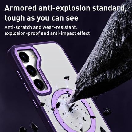 Skin Feel MagSafe Shockproof Phone Case with Holder, For Samsung Galaxy S23 5G, For Samsung Galaxy S23+ 5G, For Samsung Galaxy S23 Ultra 5G