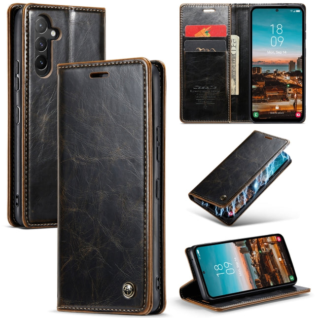 CaseMe 003 Crazy Horse Texture Leather Phone Case, For Samsung Galaxy A54 5G