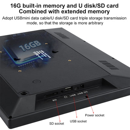 15 inch IPS Display WiFi Cloud Photo Frame, RK3126C Quad Core up to 1.5GHz, Android 6.0, 1GB+16GB