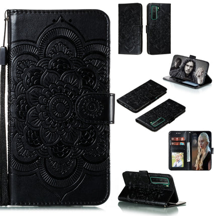 Mandala Embossing Pattern Horizontal Flip PU Leather Case with Holder & Card Slots & Walle & Lanyard, For Huawei nova 7 SE, For Huawei nova 7, For Huawei nova 7 Pro