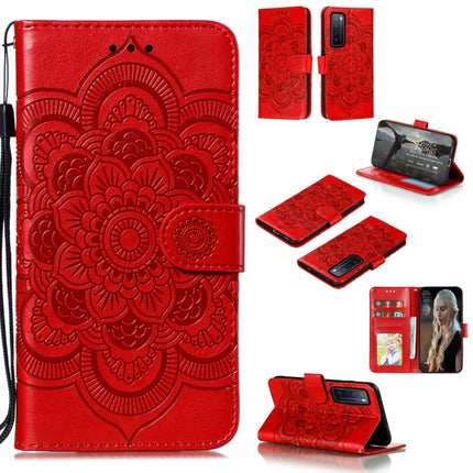Mandala Embossing Pattern Horizontal Flip PU Leather Case with Holder & Card Slots & Walle & Lanyard, For Huawei nova 7 SE, For Huawei nova 7, For Huawei nova 7 Pro