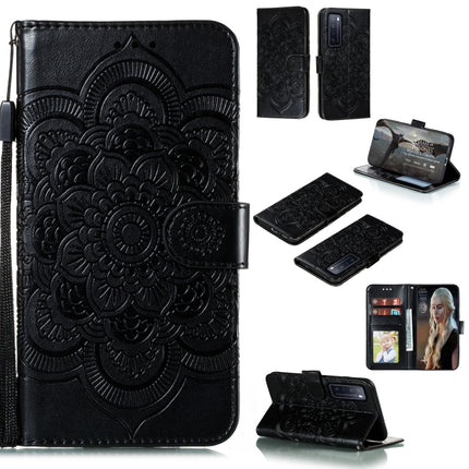 Mandala Embossing Pattern Horizontal Flip PU Leather Case with Holder & Card Slots & Walle & Lanyard, For Huawei nova 7 SE, For Huawei nova 7, For Huawei nova 7 Pro