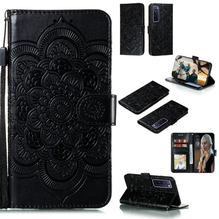 Mandala Embossing Pattern Horizontal Flip PU Leather Case with Holder & Card Slots & Walle & Lanyard, For Huawei nova 7 SE, For Huawei nova 7, For Huawei nova 7 Pro