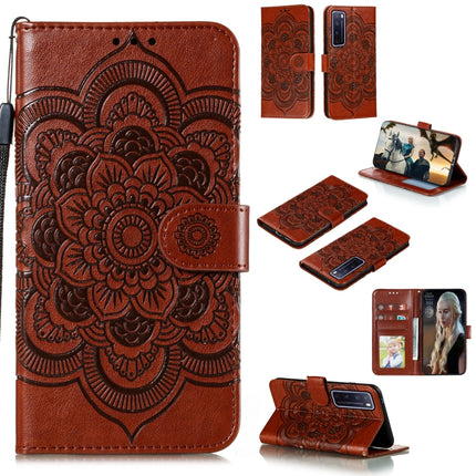 Mandala Embossing Pattern Horizontal Flip PU Leather Case with Holder & Card Slots & Walle & Lanyard, For Huawei nova 7 SE, For Huawei nova 7, For Huawei nova 7 Pro
