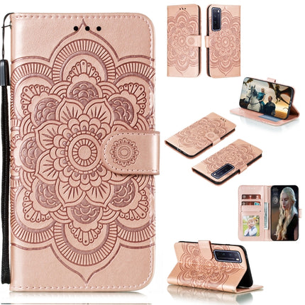 Mandala Embossing Pattern Horizontal Flip PU Leather Case with Holder & Card Slots & Walle & Lanyard, For Huawei nova 7 SE, For Huawei nova 7, For Huawei nova 7 Pro
