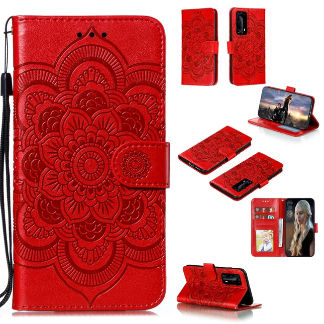 Mandala Embossing Pattern Horizontal Flip PU Leather Case with Holder & Card Slots & Walle & Lanyard, For Huawei P40 pro+, For Huawei Enjoy 10e, For Huawei Honor 30