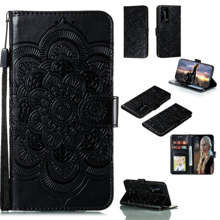 Mandala Embossing Pattern Horizontal Flip PU Leather Case with Holder & Card Slots & Walle & Lanyard, For Huawei P40 pro+, For Huawei Enjoy 10e, For Huawei Honor 30