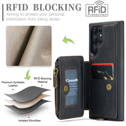CaseMe C20 Multifunctional RFID Leather Phone Case, For Samsung Galaxy S23 Ultra 5G