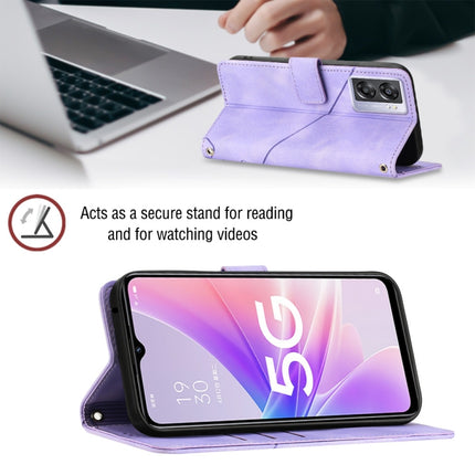 Skin-feel Embossed Leather Phone Case, For OPPO A57 5G 2022 / 4G, For OPPO K10 5G, For OPPO K10 Pro 5G, For OPPO Reno7 4G / F21 Pro