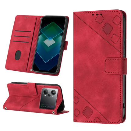 Skin-feel Embossed Leather Phone Case, For OPPO A57 5G 2022 / 4G, For OPPO K10 5G, For OPPO K10 Pro 5G, For OPPO Reno7 4G / F21 Pro