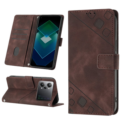 Skin-feel Embossed Leather Phone Case, For OPPO A57 5G 2022 / 4G, For OPPO K10 5G, For OPPO K10 Pro 5G, For OPPO Reno7 4G / F21 Pro