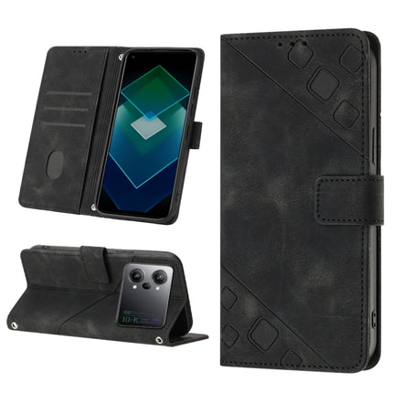 Skin-feel Embossed Leather Phone Case, For OPPO A57 5G 2022 / 4G, For OPPO K10 5G, For OPPO K10 Pro 5G, For OPPO Reno7 4G / F21 Pro