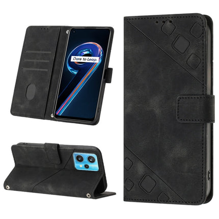 Skin-feel Embossed Leather Phone Case, For Realme 9 Pro 5G / OnePlus Nord CE 2 Lite 5G, For Realme 9 Pro+ 5G / 9 4G, For Realme 9i / OPPO A36 / A76, For Realme C12 / C15 / C25 / C25s