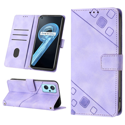 Skin-feel Embossed Leather Phone Case, For Realme 9 Pro 5G / OnePlus Nord CE 2 Lite 5G, For Realme 9 Pro+ 5G / 9 4G, For Realme 9i / OPPO A36 / A76, For Realme C12 / C15 / C25 / C25s