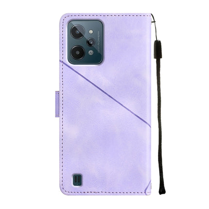 Skin-feel Embossed Leather Phone Case, For Realme C31 4G, For Realme C35, For Realme GT Neo3, For OnePlus Nord N20 5G / OPPO Reno7 Z 5G