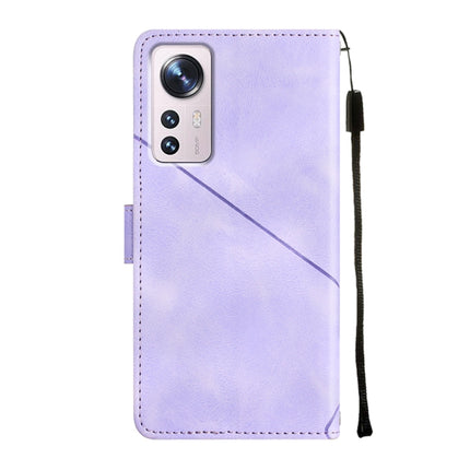 Skin-feel Embossed Leather Phone Case, For Xiaomi 12, For Xiaomi 12 Lite, For Xiaomi 12 Pro, For Xiaomi 12 Ultra / 12S Ultra