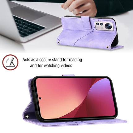 Skin-feel Embossed Leather Phone Case, For Xiaomi 12, For Xiaomi 12 Lite, For Xiaomi 12 Pro, For Xiaomi 12 Ultra / 12S Ultra