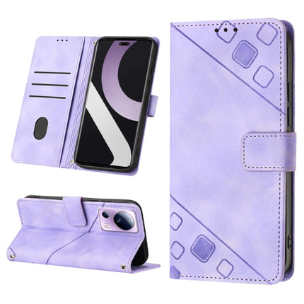 Skin-feel Embossed Leather Phone Case, For Xiaomi Civi 2, For Xiaomi Poco C40, For Xiaomi Poco M4 5G / M5 4G, For Xiaomi Poco M4 Pro 4G