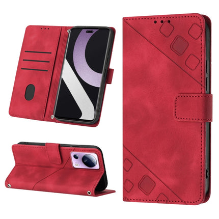 Skin-feel Embossed Leather Phone Case, For Xiaomi Civi 2, For Xiaomi Poco C40, For Xiaomi Poco M4 5G / M5 4G, For Xiaomi Poco M4 Pro 4G