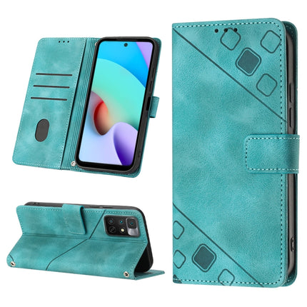 Skin-feel Embossed Leather Phone Case, For Xiaomi Poco X4 Pro 5G, For Xiaomi Redmi 10 2022 / Note 11 4G, For Xiaomi Redmi 10 Prime+ 5G, For Xiaomi Redmi 10A