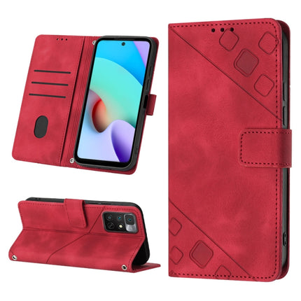 Skin-feel Embossed Leather Phone Case, For Xiaomi Poco X4 Pro 5G, For Xiaomi Redmi 10 2022 / Note 11 4G, For Xiaomi Redmi 10 Prime+ 5G, For Xiaomi Redmi 10A