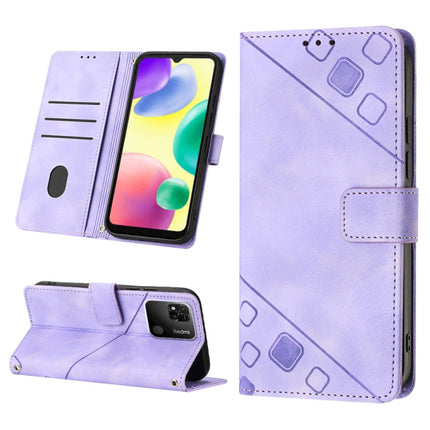 Skin-feel Embossed Leather Phone Case, For Xiaomi Poco X4 Pro 5G, For Xiaomi Redmi 10 2022 / Note 11 4G, For Xiaomi Redmi 10 Prime+ 5G, For Xiaomi Redmi 10A