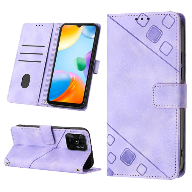 Skin-feel Embossed Leather Phone Case, For Xiaomi Redmi 10C 4G, For Xiaomi Redmi A1, For Xiaomi Redmi K50 Pro / K50, For Xiaomi 12T / 12T Pro / Redmi K50 Ultra