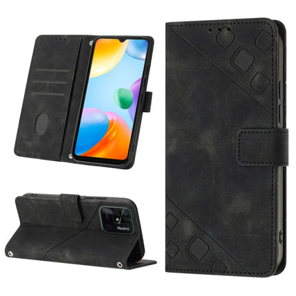 Skin-feel Embossed Leather Phone Case, For Xiaomi Redmi 10C 4G, For Xiaomi Redmi A1, For Xiaomi Redmi K50 Pro / K50, For Xiaomi 12T / 12T Pro / Redmi K50 Ultra