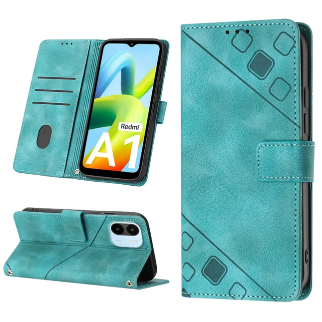 Skin-feel Embossed Leather Phone Case, For Xiaomi Redmi 10C 4G, For Xiaomi Redmi A1, For Xiaomi Redmi K50 Pro / K50, For Xiaomi 12T / 12T Pro / Redmi K50 Ultra