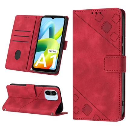 Skin-feel Embossed Leather Phone Case, For Xiaomi Redmi 10C 4G, For Xiaomi Redmi A1, For Xiaomi Redmi K50 Pro / K50, For Xiaomi 12T / 12T Pro / Redmi K50 Ultra