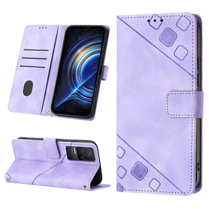 Skin-feel Embossed Leather Phone Case, For Xiaomi Redmi 10C 4G, For Xiaomi Redmi A1, For Xiaomi Redmi K50 Pro / K50, For Xiaomi 12T / 12T Pro / Redmi K50 Ultra