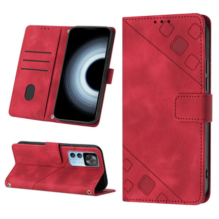 Skin-feel Embossed Leather Phone Case, For Xiaomi Redmi 10C 4G, For Xiaomi Redmi A1, For Xiaomi Redmi K50 Pro / K50, For Xiaomi 12T / 12T Pro / Redmi K50 Ultra