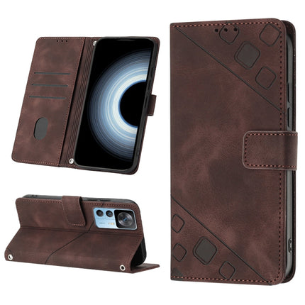Skin-feel Embossed Leather Phone Case, For Xiaomi Redmi 10C 4G, For Xiaomi Redmi A1, For Xiaomi Redmi K50 Pro / K50, For Xiaomi 12T / 12T Pro / Redmi K50 Ultra